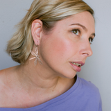 Dragonfly earrings in Silver