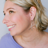 Dragonfly earrings in Silver