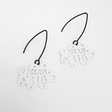 Mini Dream Big Cloud earrings in White