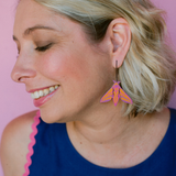 Midi Moth earrings in Elephant Hawk
