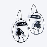 $59 Set: Faaark The Magpie Lark & I'm Tiiired Black earring set