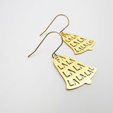 Mini Fa La La Bell earrings in Gold