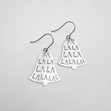 Mini Fa La La Bell earrings in Silver