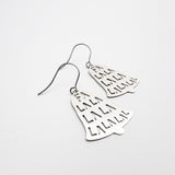 Mini Fa La La Bell earrings in Silver