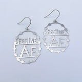 Midi Festive AF earrings in Silver