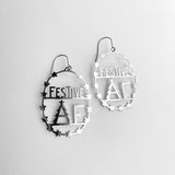 Midi Festive AF earrings in Silver