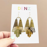 Goddess earrings in Gold