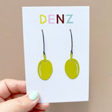Olive earrings in Green Olive