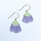 Mini Gum Blossom Dangle earrings in Lilac/Pistachio