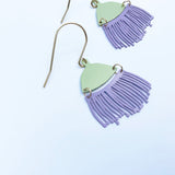 Mini Gum Blossom Dangle earrings in Lilac/Pistachio