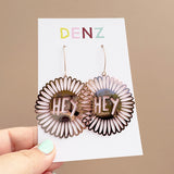 Hey earrings in Rose Gold