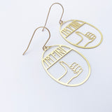 Midi I'm Fine earrings in Gold