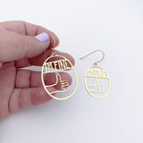 Midi I'm Fine earrings in Gold