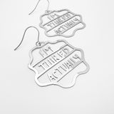 Midi I'm Tiiired Actually earrings in Silver