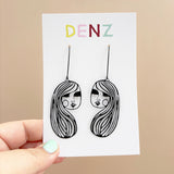 Jane earrings in Black