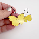 Midi Butterfly earrings in Lemon Migrant