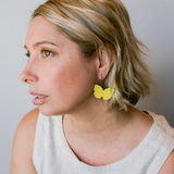 Midi Butterfly earrings in Lemon Migrant