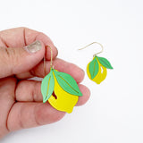 Mini Lemon earrings in Yellow/Green