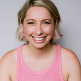 Midi Lover Heart earrings in Pink