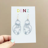 Margot earrings in Dove Grey