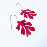 Mini Matisse Shape earrings in Red