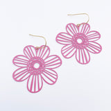 Midi Flower earrings in Pink