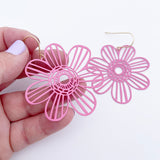 Midi Flower earrings in Pink