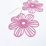 Midi Flower earrings in Pink