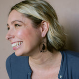 Midi Magpie earrings in Black