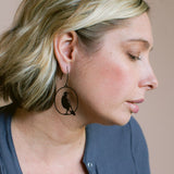 Midi Magpie earrings in Black