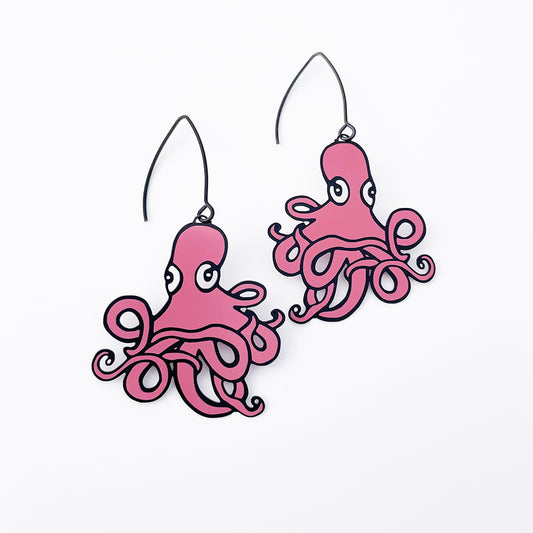 Midi Octopus in Pink/Black