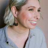 Mini Callisia earrings in Black