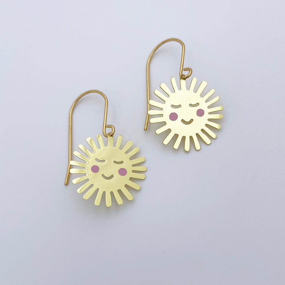 Mini Cheeky Suns in Gold/Pink