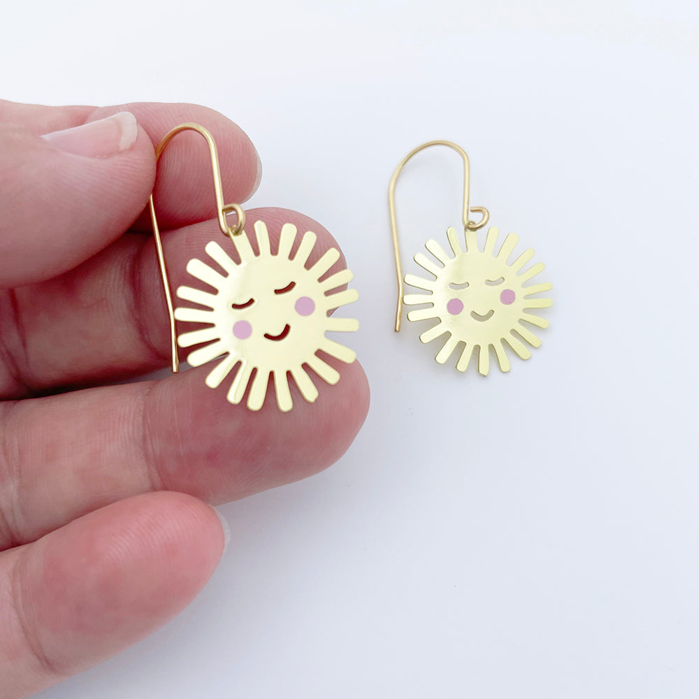 Mini Cheeky Suns in Gold/Pink