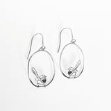 Mini Fairy Wrens Dangles in Silver