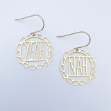 Mini Yeah Nah earrings in Gold