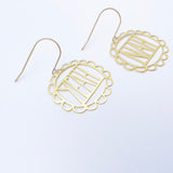 Mini Yeah Nah earrings in Gold