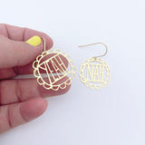 Mini Yeah Nah earrings in Gold