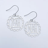 Mini Yeah Nah earrings in Silver