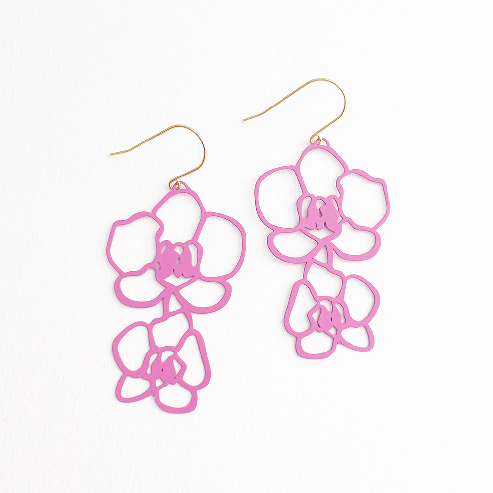 Orchid Dangles in Pink