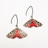 Midi Moth earrings in Ornate Tiger