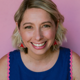 Midi Moth earrings in Ornate Tiger