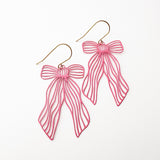 Pretty Bow earrings in Pink