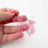 Pretty Bow earrings in Pink