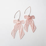 Pretty Bow earrings in Rose Gold