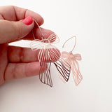 Pretty Bow earrings in Rose Gold