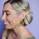 Midi Pretzel Earrings in Gold