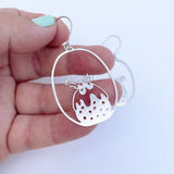 Midi Pudding earrings in Silver