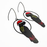 Christmas Red Tailed Cockatoos in Black/Red/Yellow