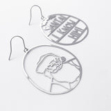 Santa I know Him earrings in Silver